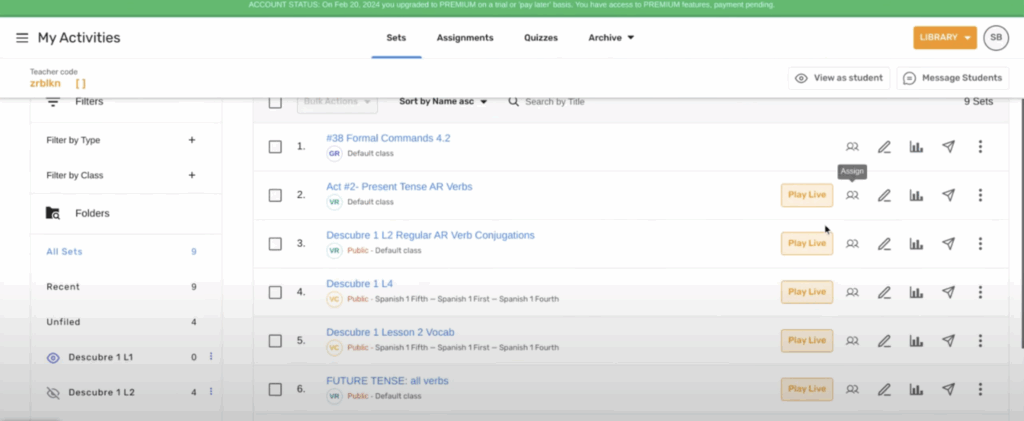 Conjuguemos teachers login